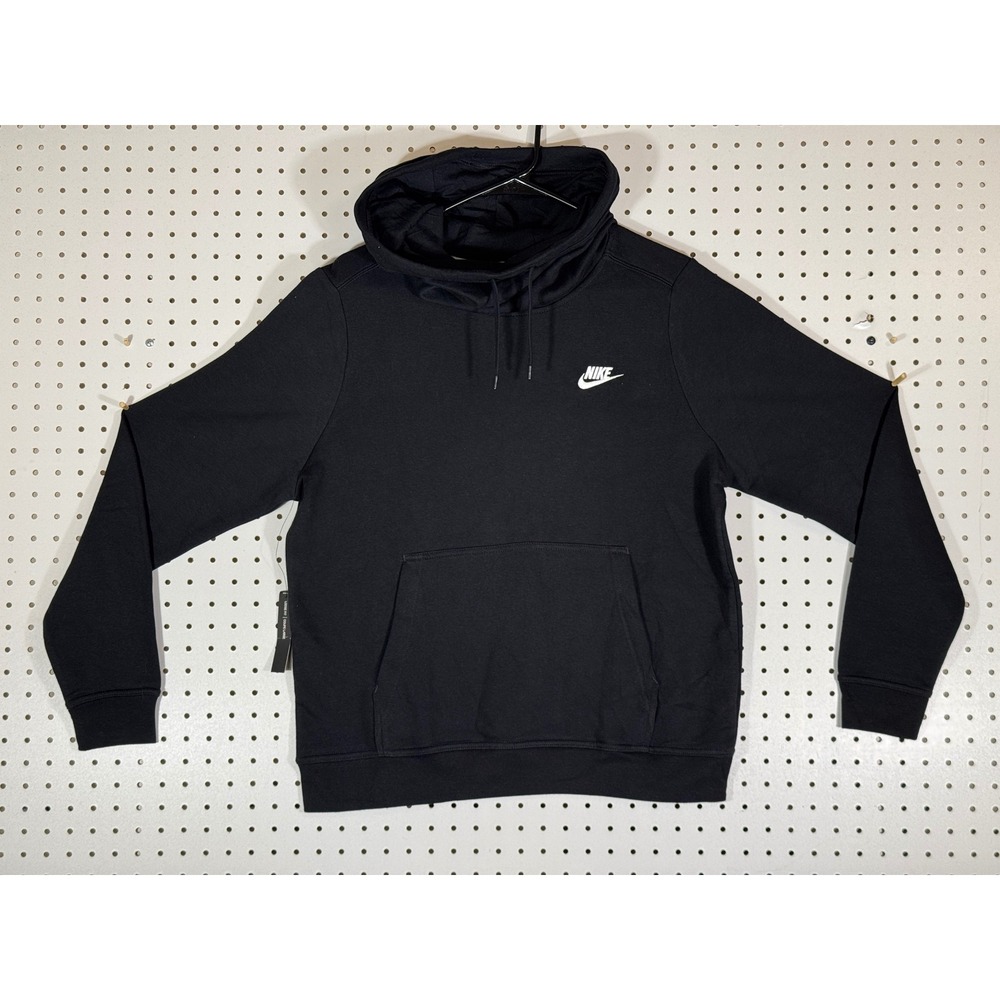 Nike Sportswear Essential Funnel Neck Hoodie Black 853928-010 Mens Large